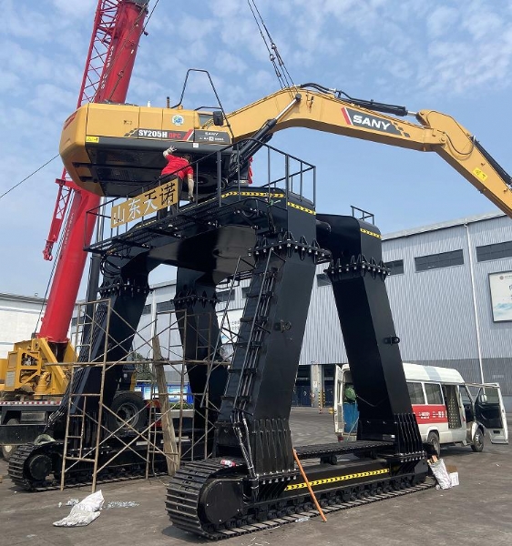 三一大長腿安裝現(xiàn)場